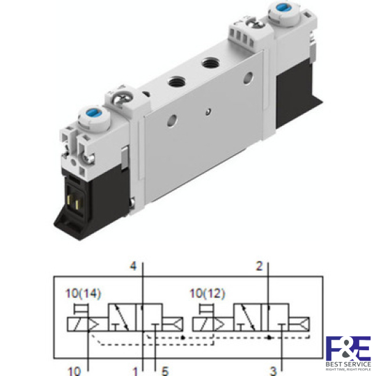 Van điện từ&#160;Festo&#160;-VUVG-L10-T32U-AZT-M5-1P3