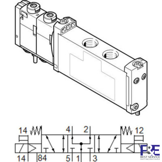 Van điện từ&#160;Festo&#160;-VUVG-S14-P53U-ZT-G18-1T1L
