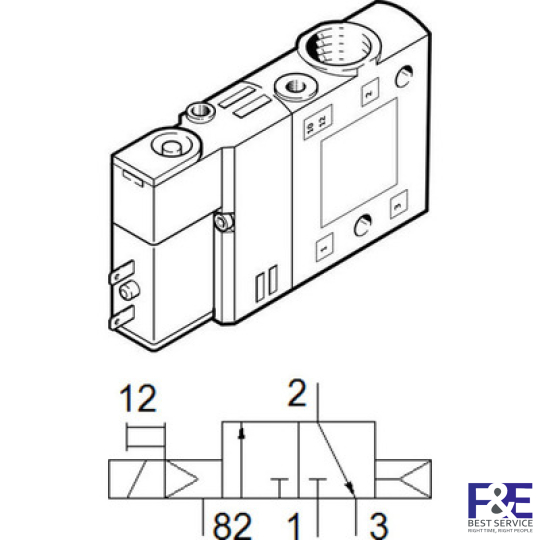 Van điện từ Festo CPE14-M1BH-3GL-1/8