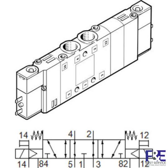 Van điện từ Festo CPE14-M1BH-5 / 3ES-1/8
