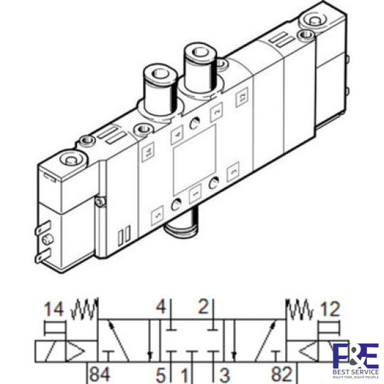 Van điện từ Festo CPE14-M1BH-5 / 3G-QS-8