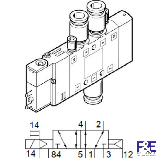 Van điện từ Festo  CPE14-M1BH-5LS-QS-6