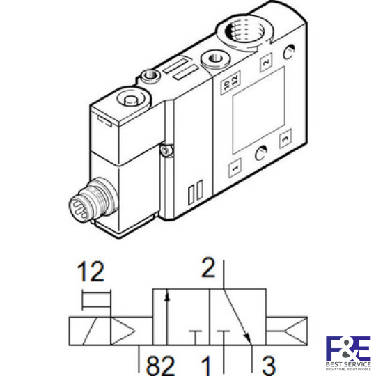 Van điện từ Festo CPE14-M1CH-3GL-1/8