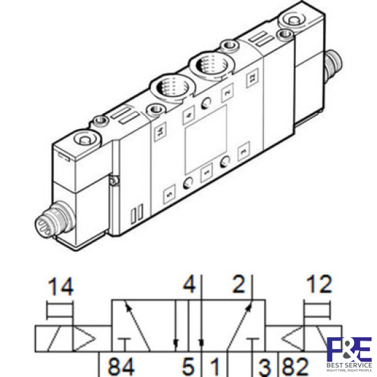 Van điện từ Festo CPE14-M1CH-5J-1/8