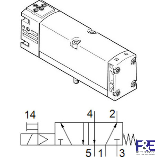 van kh&#237; n&#233;n festo VSVA-B-M52-M-A1-P1