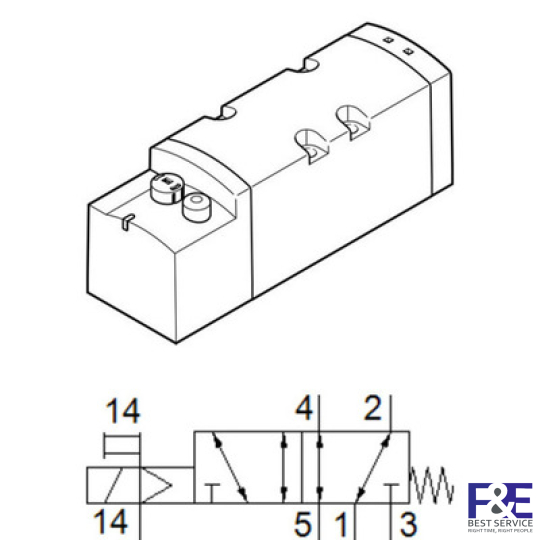 van kh&#237; n&#233;n festo VSVA-B-M52-MZH-D2-1T1L