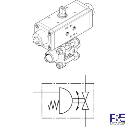 van kh&#237; n&#233;n festo VZBA-1-WW-63-T-22-F0405-V4V4T-PS30-R-90-4-C