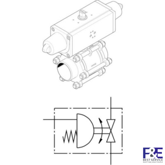 van kh&#237; n&#233;n festo VZBA-3-WW-63-T-22-F0710-V4V4T-PS180-R-90-4-C