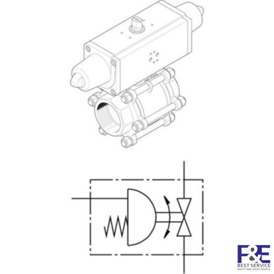 van kh&#237; n&#233;n festo VZBA-4-GG-63-T-22-F10-V4V4T-PS240-R-90-4-C