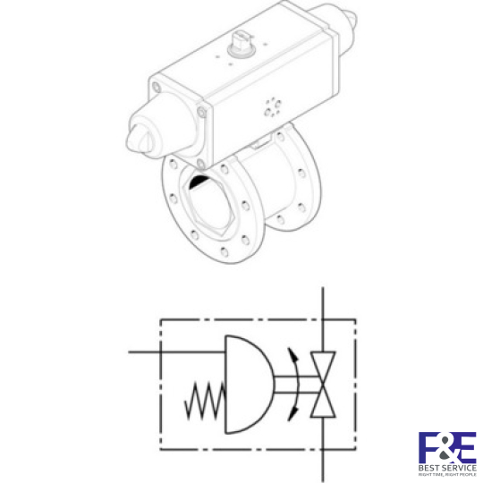 van kh&#237; n&#233;n festo VZBC-80-FF-16-22-F07-V4V4T-PS180-R-90-4-C
