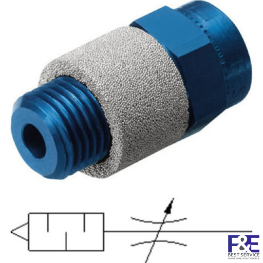 Van ti&#234;́t lưu Festo GRE-1/2-NPT