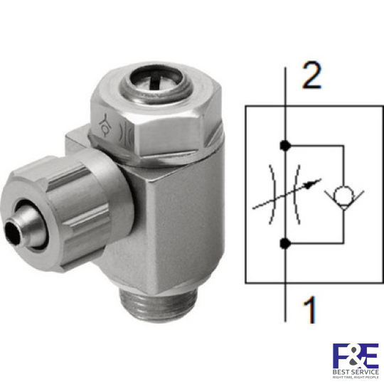Van ti&#234;́t lưu Festo GRLA-1/4-PK-4-B