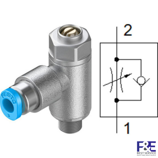 Van ti&#234;́t lưu Festo GRLA-M5-QS-3-D