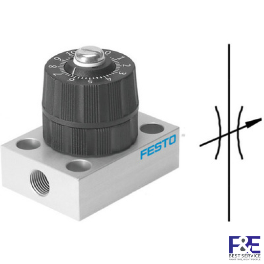 Van ti&#234;́t lưu Festo GRPO-160-1/8-AL