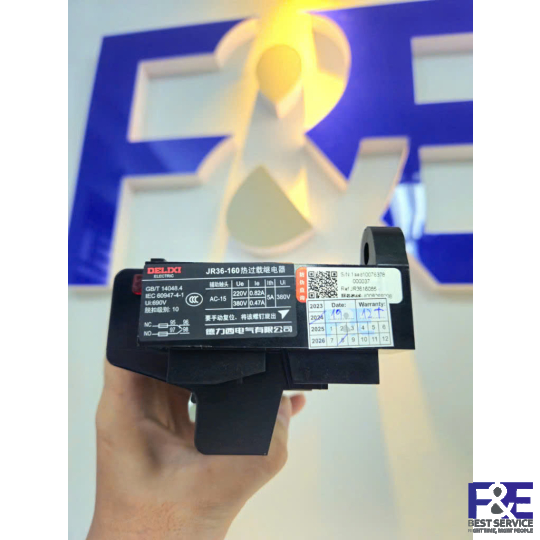 Rơle quá tải nhiệt jr36-20 63 160 DELIXI 